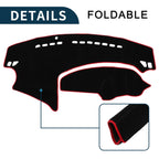 Dashboard Cover Mat for Mazda 3 Axela (2009–2013) Sun Protector Black Red