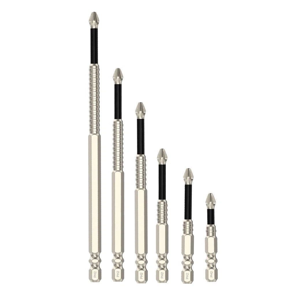 Magnetic Screwdriver Bit PH2 for Long Drill Bits (Alloy Steel)