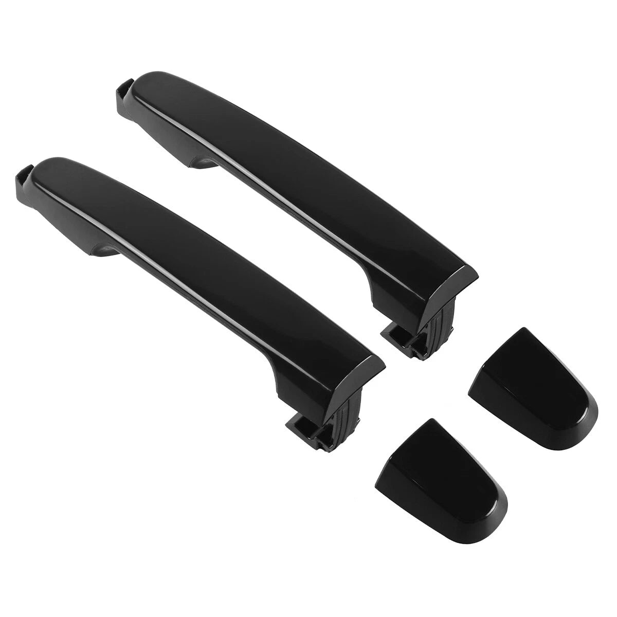 Set of 2 Exterior Rear Door Handles for Toyota RAV4 (2001–2012) - Black