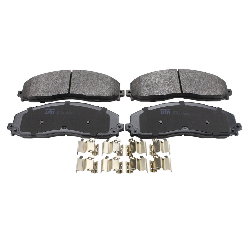 Set of 4 TRW Pro Metallic Slotted Brake Pads for Ford F-250 F-350 (1999–2023)