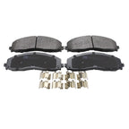 Set of 4 TRW Pro Metallic Slotted Brake Pads for Ford F-250 F-350 (1999–2023)