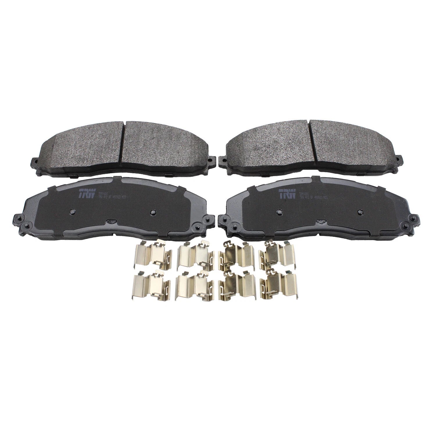 Set of 4 TRW Pro Metallic Slotted Brake Pads for Ford F-250 F-350 (1999–2023)