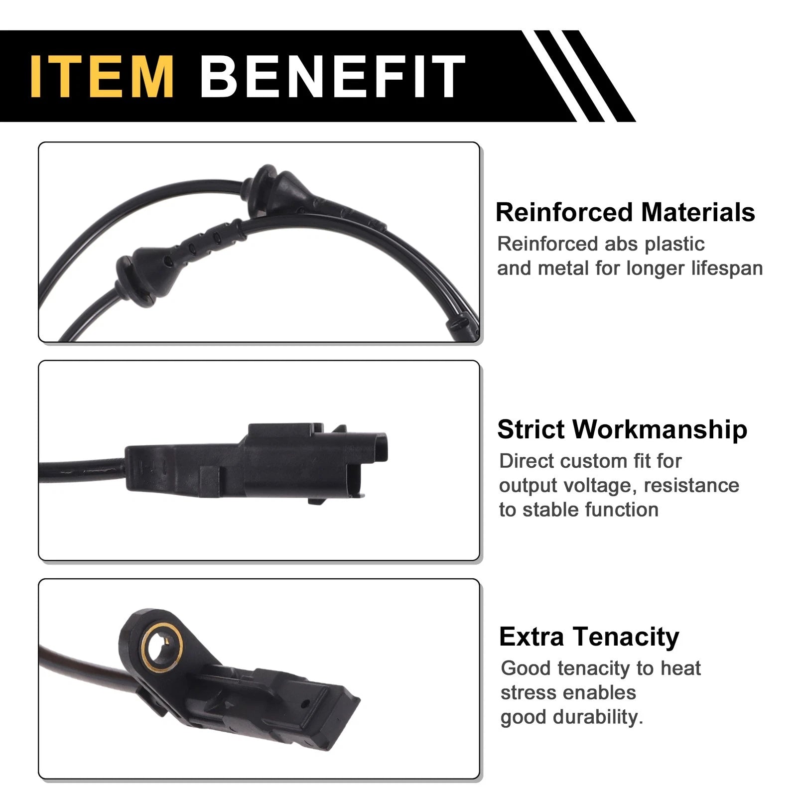 ABS Wheel Speed Sensor No. 9661965680 for Ford Mustang (2015–2023)