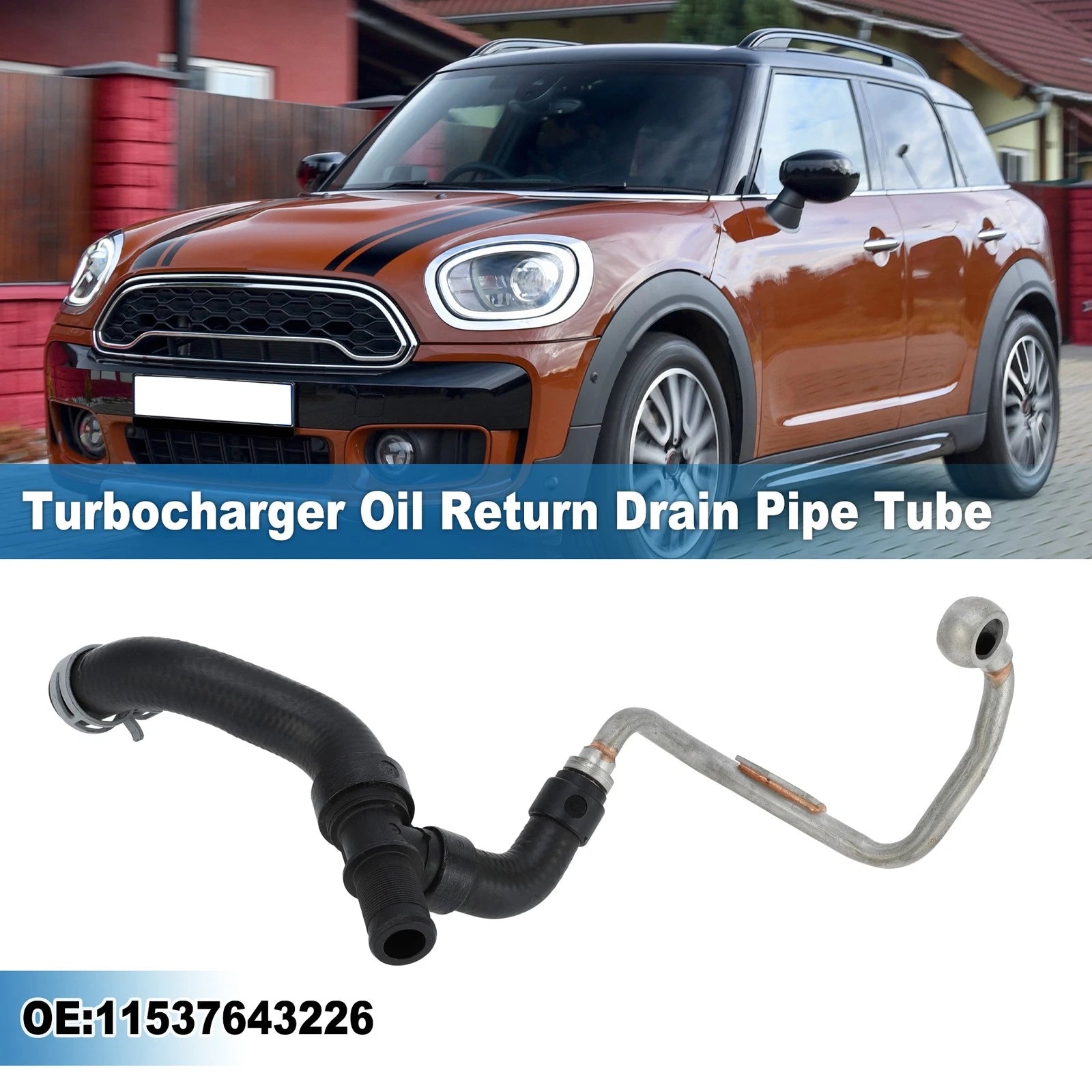 Turbocharger Coolant Hose Return Line No.11537643226 for BMW 120i 220i 320i 430i (2012–2020)