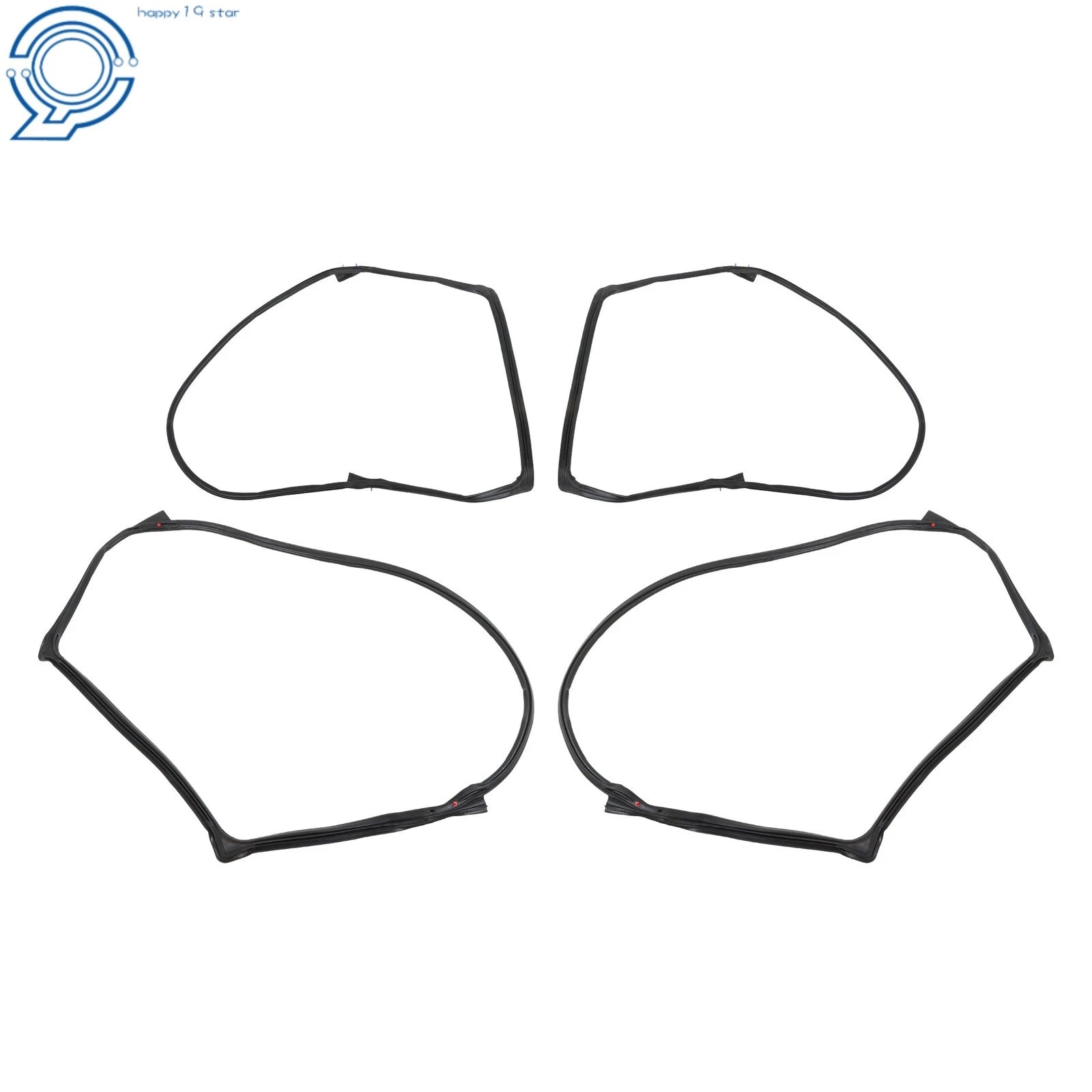 Set of 4 Weatherstrip Seals for Jeep Wrangler (2007–2018)