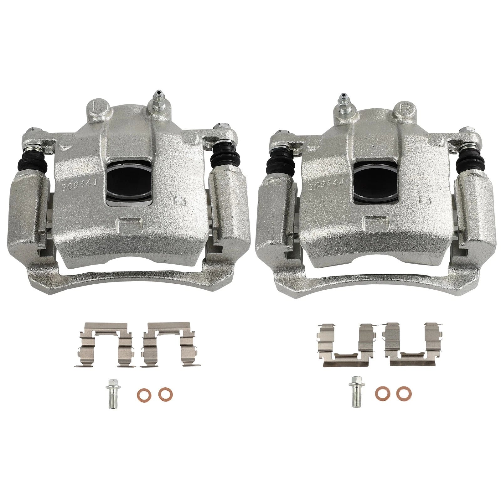 Set of 2 Front Brake Calipers with Bracket for Suzuki SX4 (2007–2013)