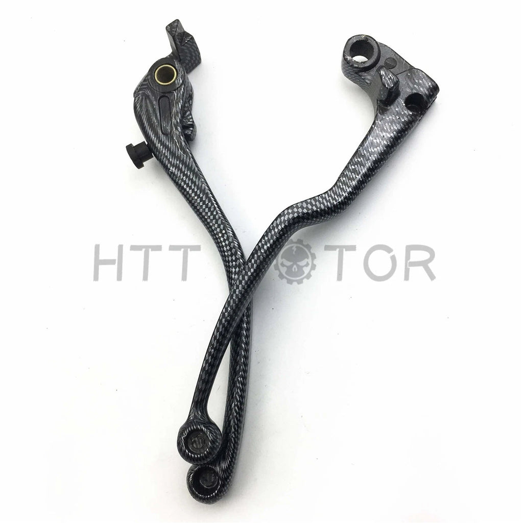 Set of 2 Brake Clutch Hand Levers Carbon Style for Yamaha YZF-R1 YZF-R6 (2004–2012)