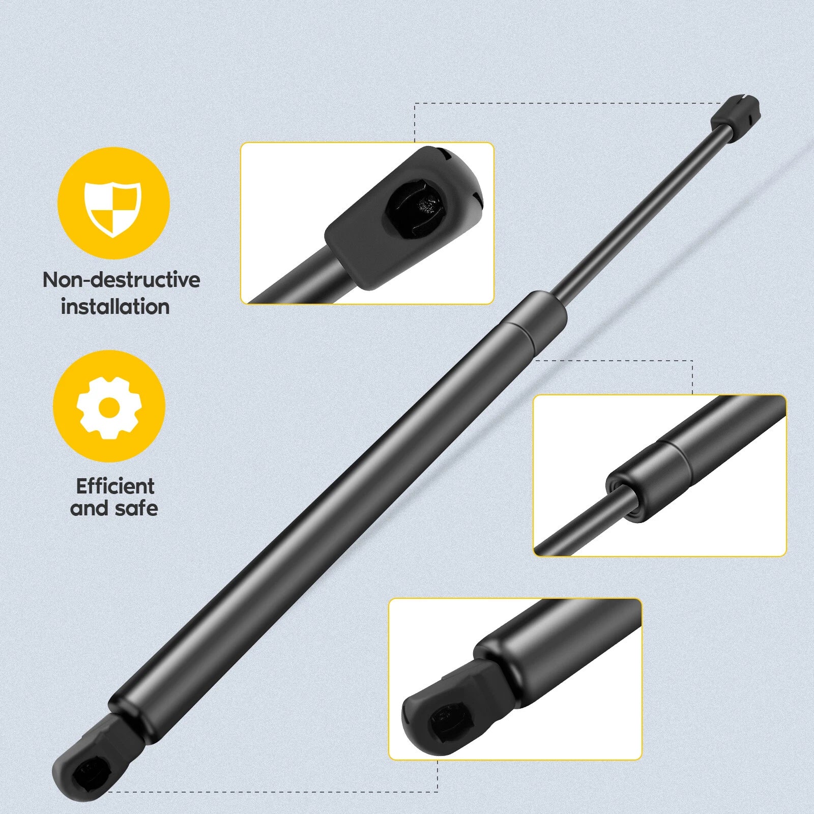 Set of 2 Rear Hatch Lift Supports for Hyundai Santa Fe (2007–2012)