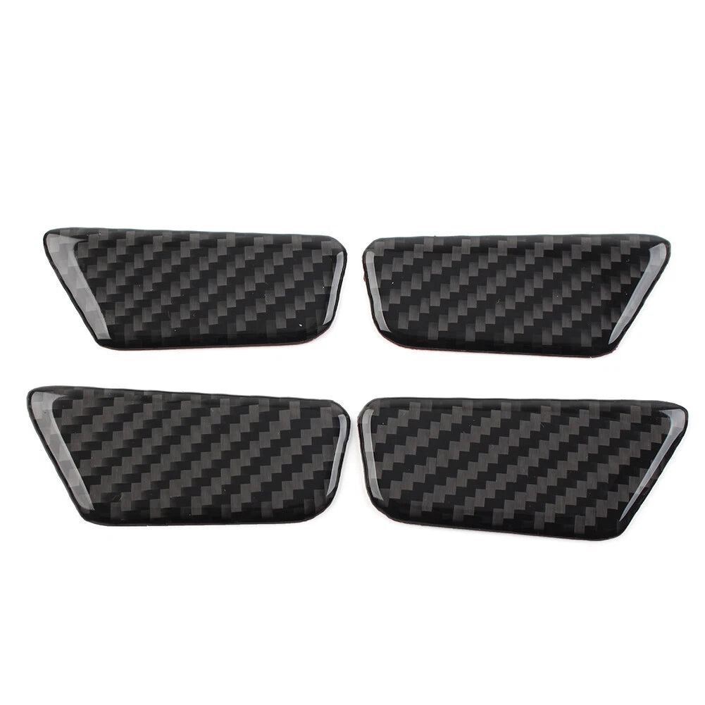 Set of 4 Inner Door Bowl Cover Trim Carbon Fiber for Chevrolet Equinox (2017–2022)
