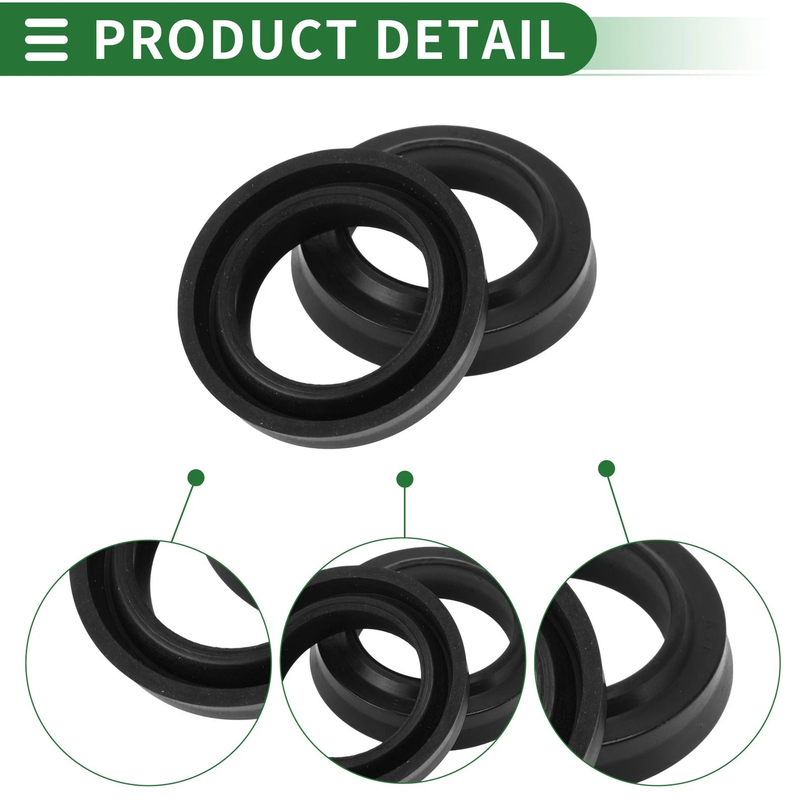 Set of 5 Oil Seal Ring Rotary Shaft Seal NBR Rubber 18x26x4.5mm