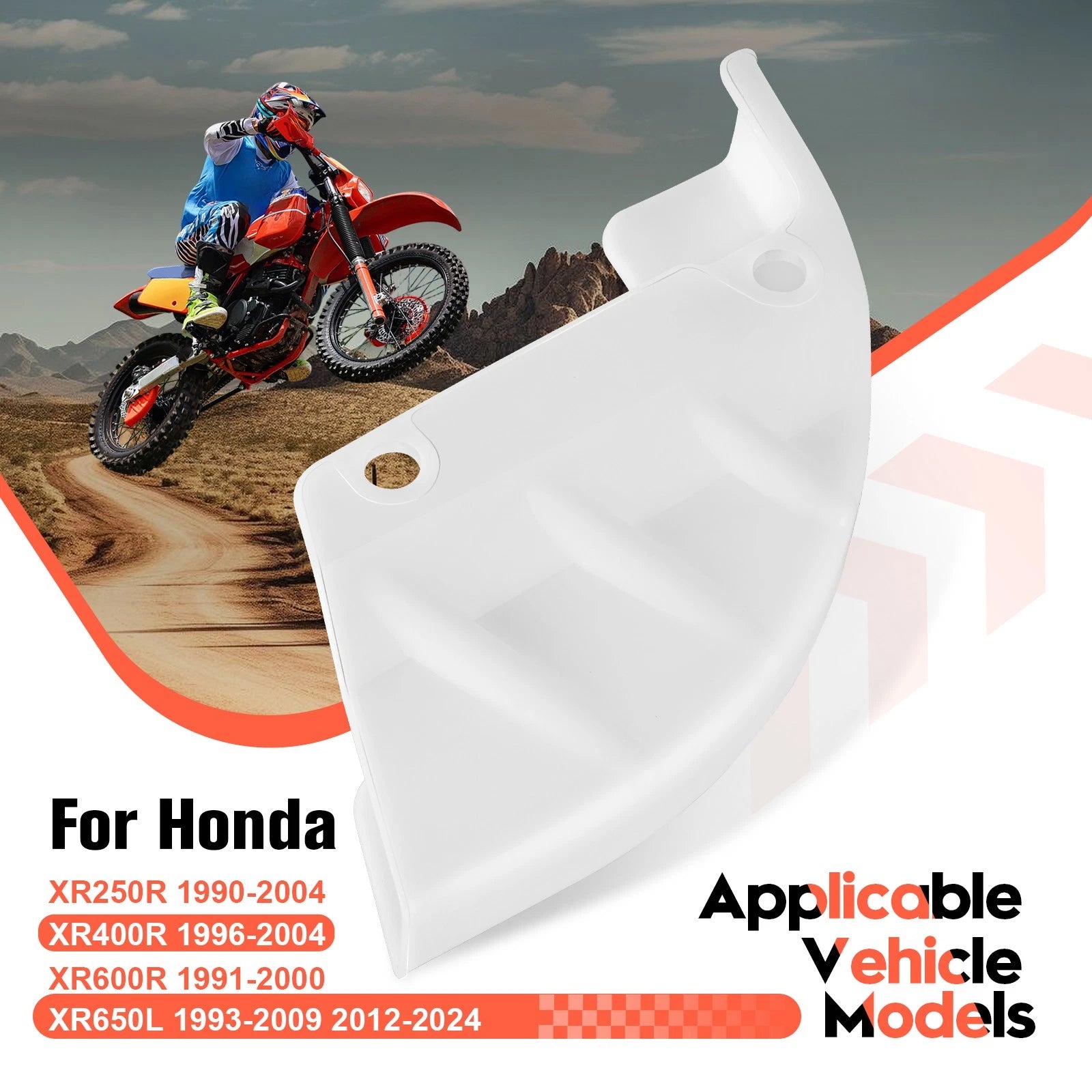 Rear Disc Brake Guard Cover for Honda XR600R (1991–2000), XR650L (1993–2009, 2012–2024)