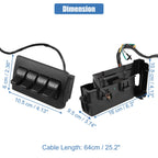 Set of 1 Auxiliary Upfitter Switch Panel Kit AL3Z-13D730-AA for Ford Super Duty (2017–2022)