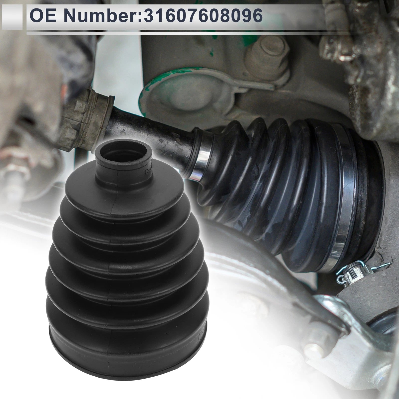 Outer CV Joint Boot Kit with Clamps for BMW X3 (2011–2017) 31607608096