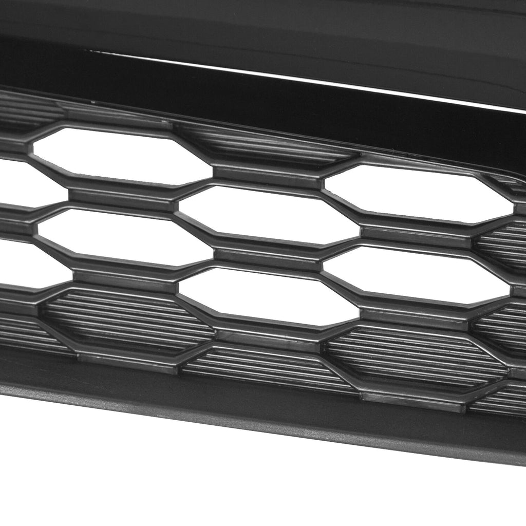Front Upper Grille for Honda Civic 4DR Sedan (2012) Honeycomb Black Mesh