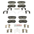 Set of 4 Bosch Blue Ceramic Disc Brake Pads for Optima Sonata (2011–2019)