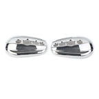 Pair Chrome Rear View Mirror Cover Caps for Harley Dyna Softail Sportster