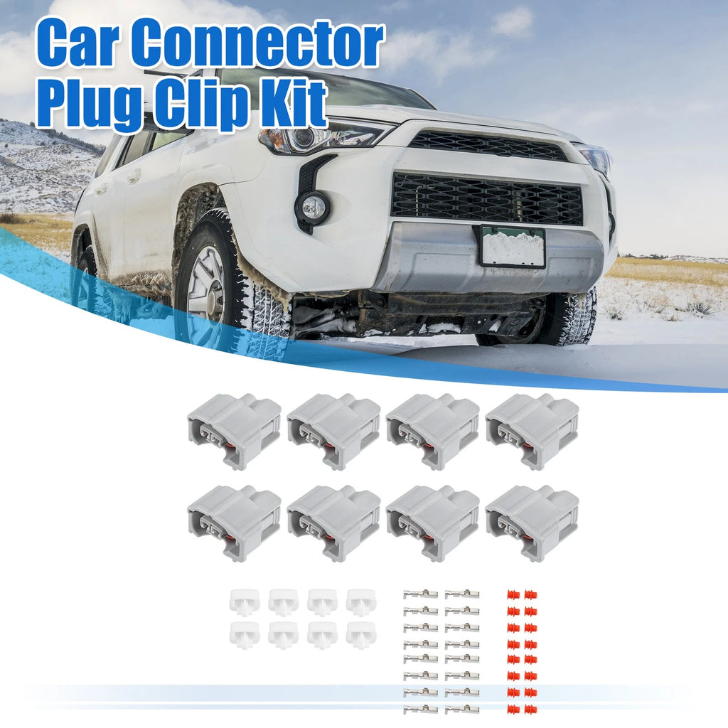 Set of 8 Fuel Injector Connector Adapter Plugs for Toyota (No.9098011875)
