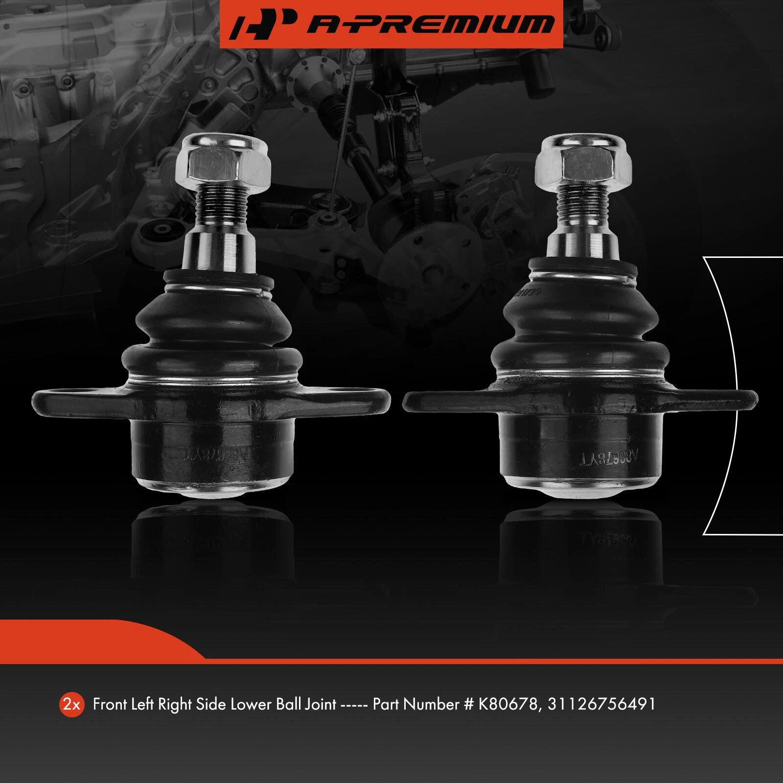 2X Front Lower Ball Joint for BMW 325xi 328xi 330xi X1 X5 (2000–2006)