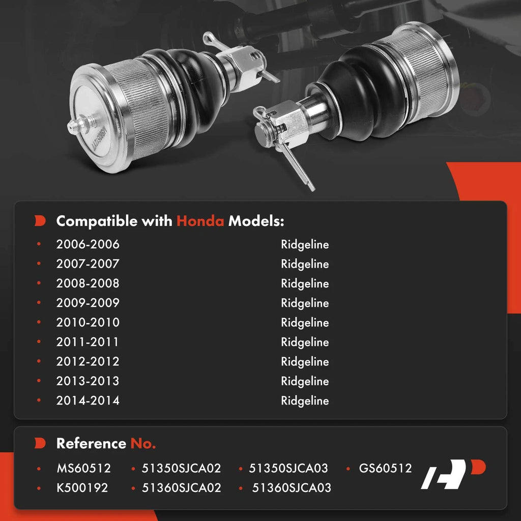 2X Front Lower Ball Joint for Honda Ridgeline (2006-2014)