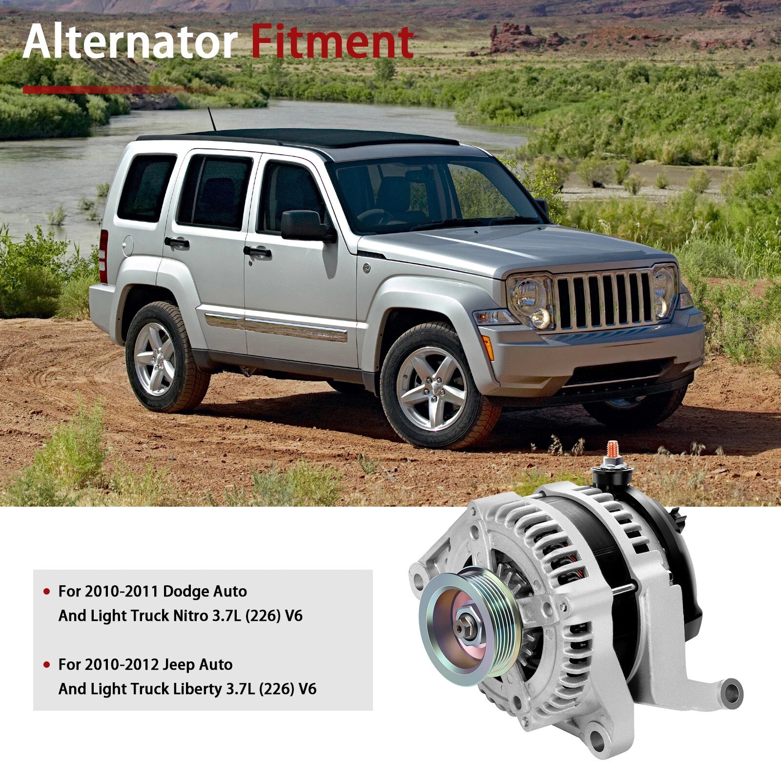 Alternator 140Amp for Dodge Nitro Jeep Liberty (2010-2012)