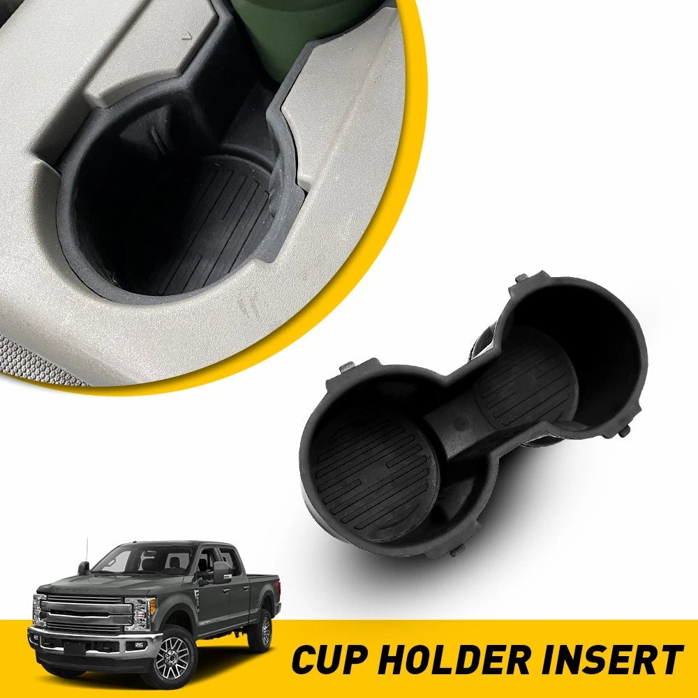 Rubber Insert for Ford F-150 (2015–2017) Front Seat Dual Cup Holder