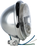 5.75 Inch Chrome Headlight Bottom Mount for V-Twin Motorcycles