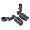 Matte Black 1 1/4'' 32mm Short Angled Highway Bar Pegs for Motorcycle