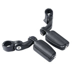 Matte Black 1 1/4'' 32mm Short Angled Highway Bar Pegs for Motorcycle