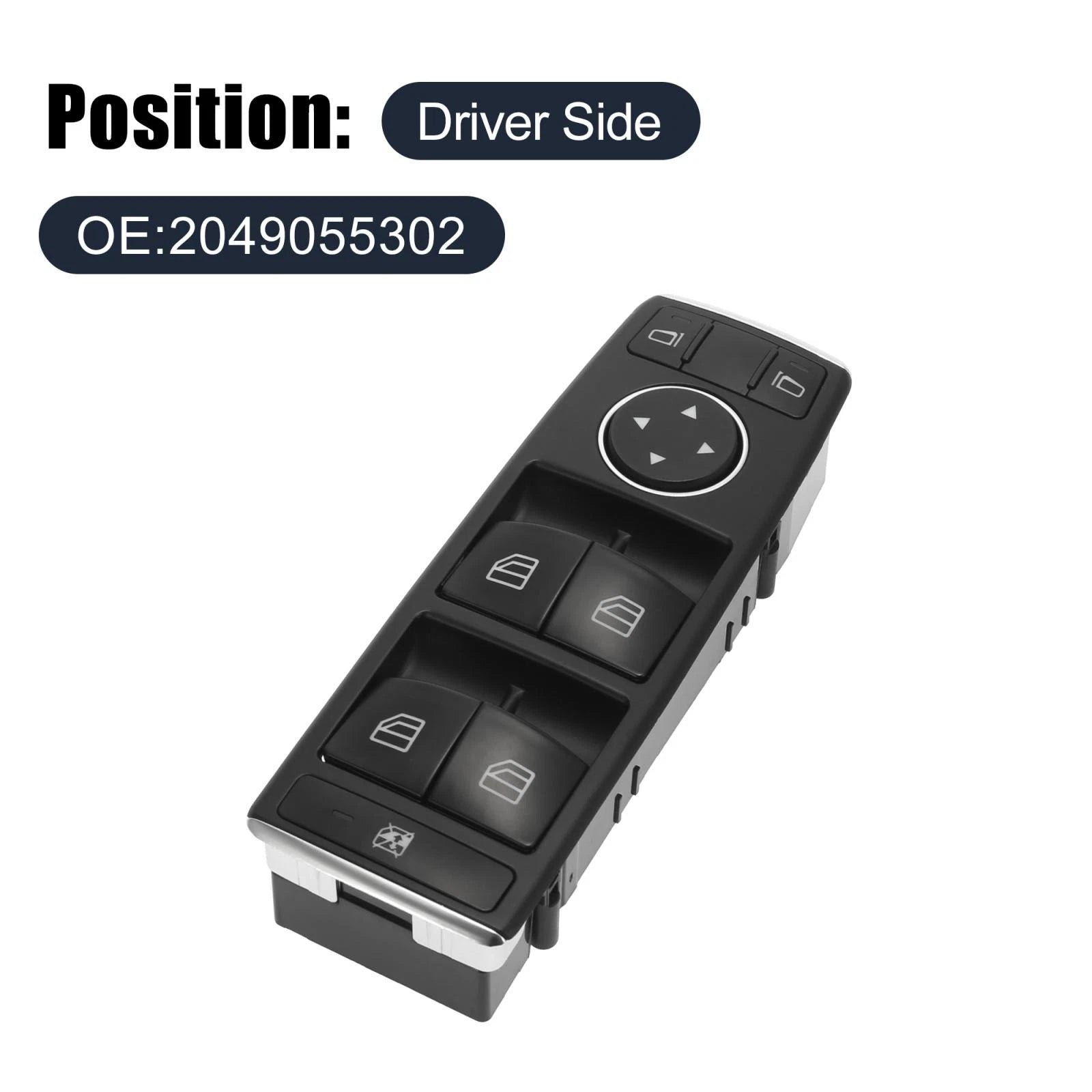 Master Driver Side Power Window Switch 2049055302 for Mercedes-Benz GLK280 (2009)