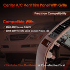 Instrument Air Vent Finish Panel Garnish for Lexus GX470, Toyota Prado (2003–2009)