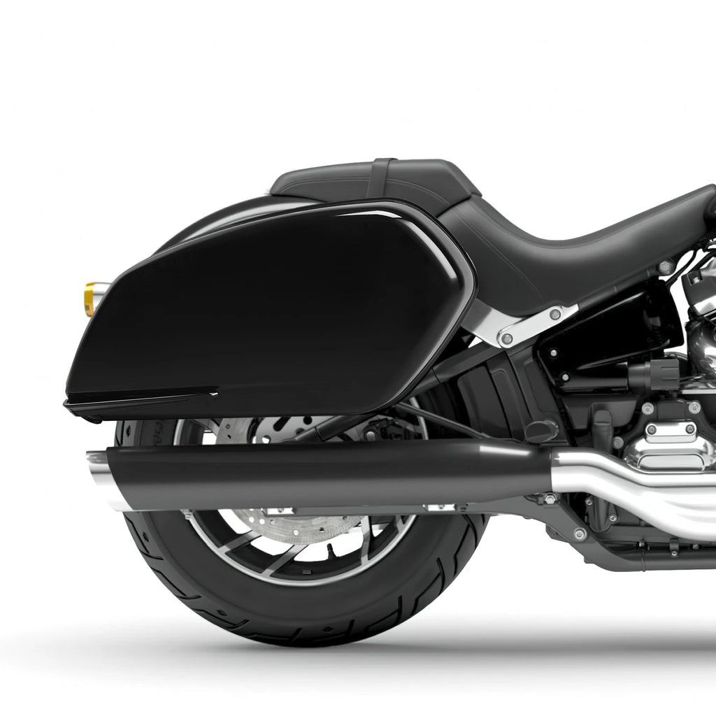 Hard Saddlebags & LED Run Turn Brake Lights for Harley Low Rider ST (2022–2024)