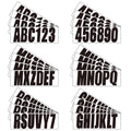 4 Pack Custom 3" Boat Registration Numbers & Letters Stickers