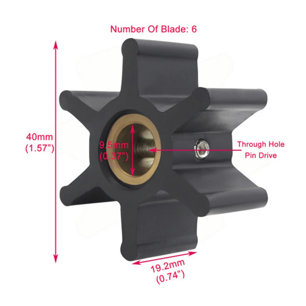 Impeller Kit for Jabsco 4528-0001, Sierra 18-3079, Johnson 09-806B, Sherwood 09979