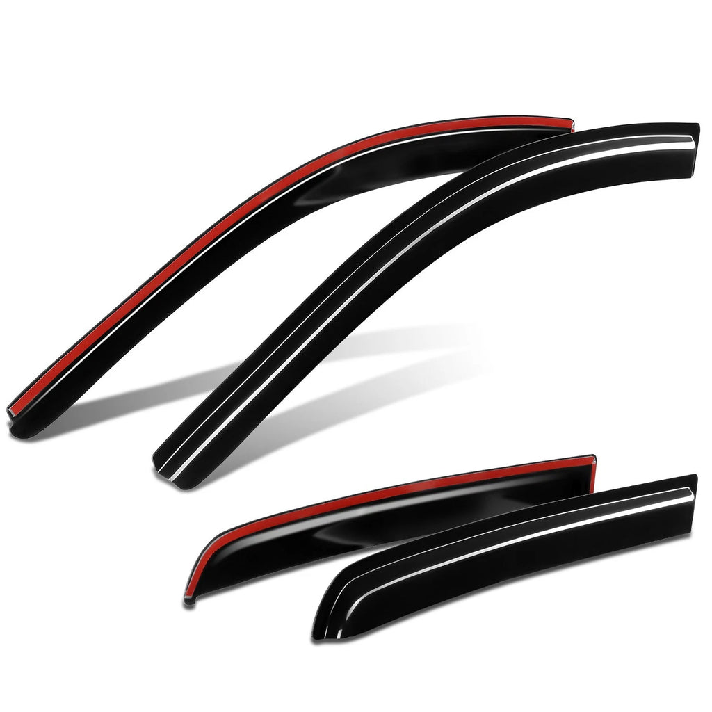 4-Piece 3M Tape On Wind Rain Window Visors for Nissan Titan XD (2017–2024)
