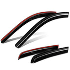 4-Piece 3M Tape On Wind Rain Window Visors for Nissan Titan XD (2017–2024)
