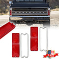 Pair Red Tail Light Lenses for Chevy GMC Pickup Truck (1967–1972)
