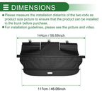 Retractable Cargo Cover for Toyota Verso (2009–2018) Aluminum Alloy
