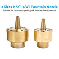 Brass Column Fountain Nozzle for Pond Garden (1/2")