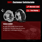 Set of 4 Wheel Hub Bearings for Dodge Grand Caravan Chrysler Town & Country (2008–2012)
