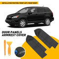 2X Front Leather Door Panels Armrest Cover for Honda CR-V (2007–2012)
