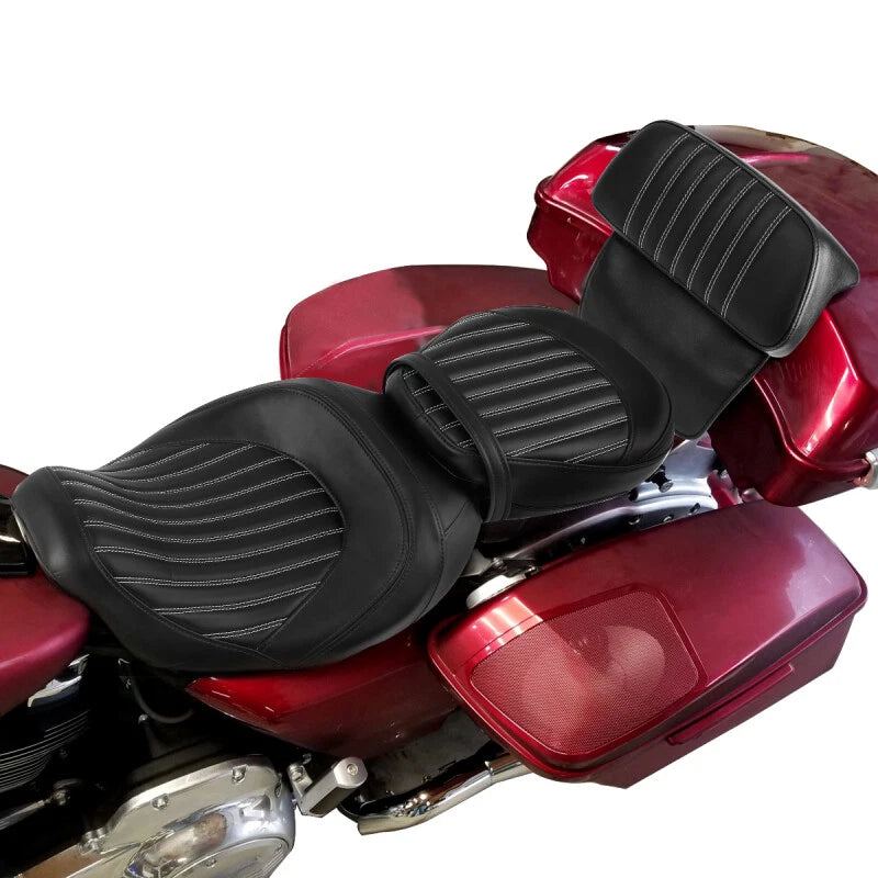 Seat Backrest Pad for Harley Touring Road King Glide (2014–2023)