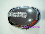 Chrome LED Mirror Covers for Mitsubishi L200 Triton Pajero (2005-2015)