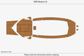 EVA Foam Teak Deck Flooring Mat for Myabca 32 Swim Platform (1996)
