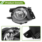 1 x Fog Light Grill for BMW 330i (2006-2008) Clear Black