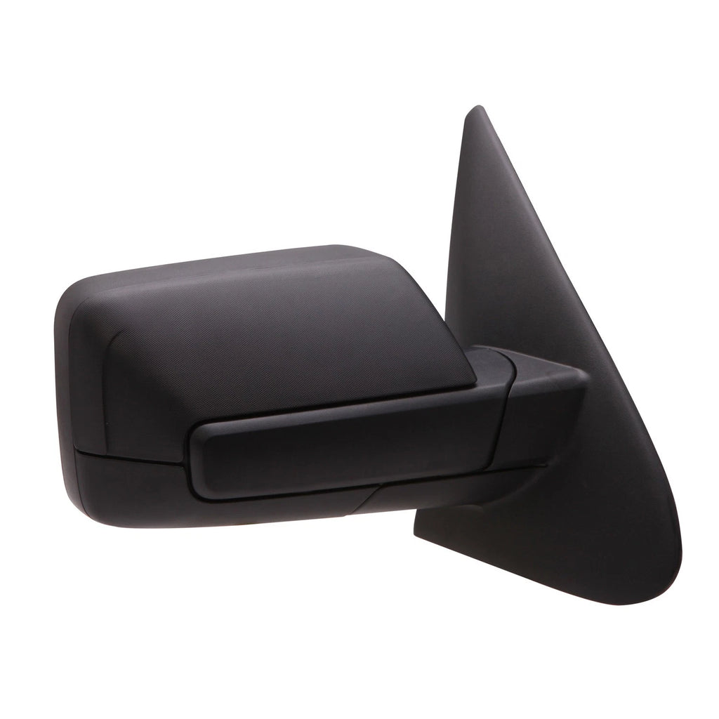 Replacement Black Textured Passenger Side Door Mirror w/Puddle Lamp