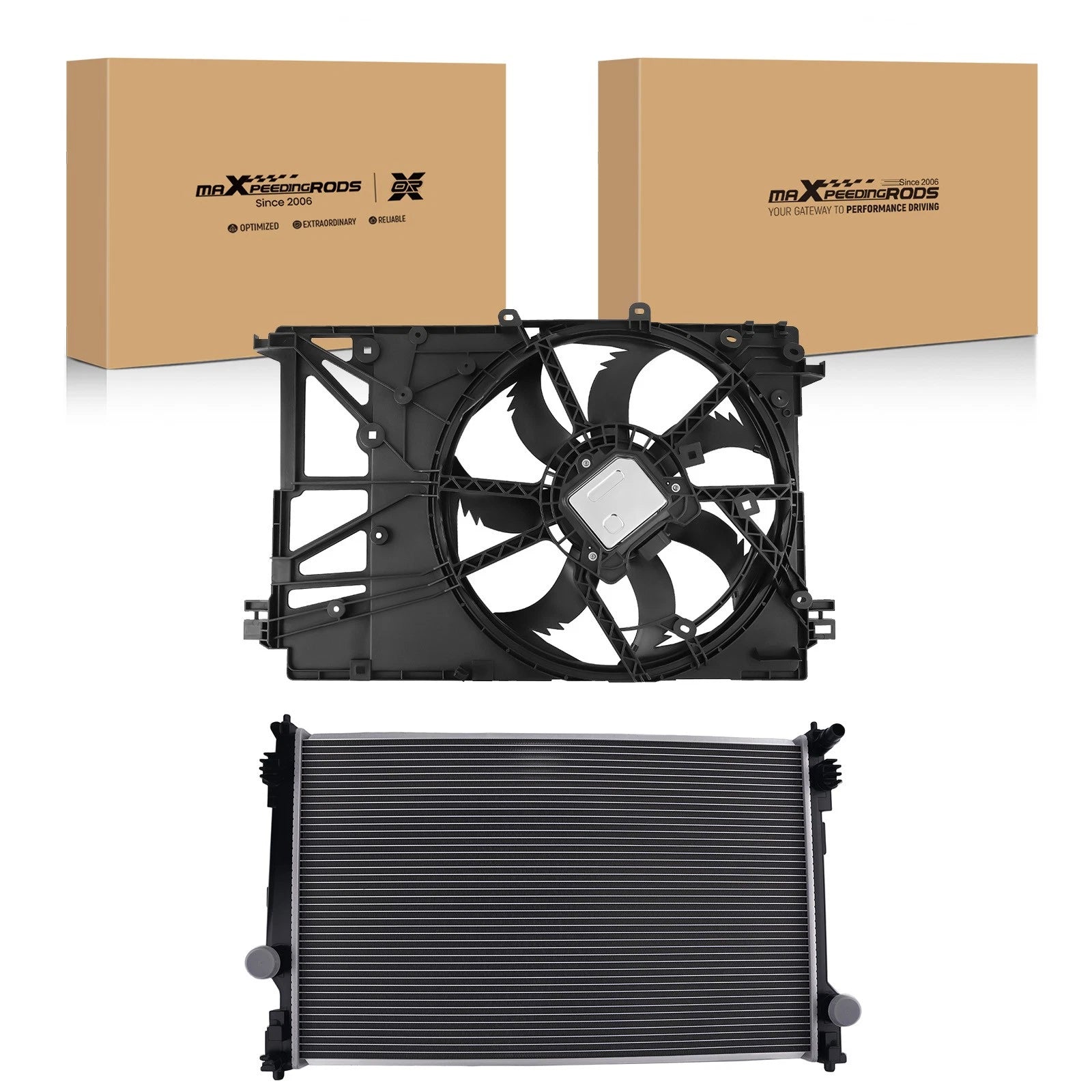 Engine Radiator and Cooling Fan Assembly for Toyota Camry (2018–2024)