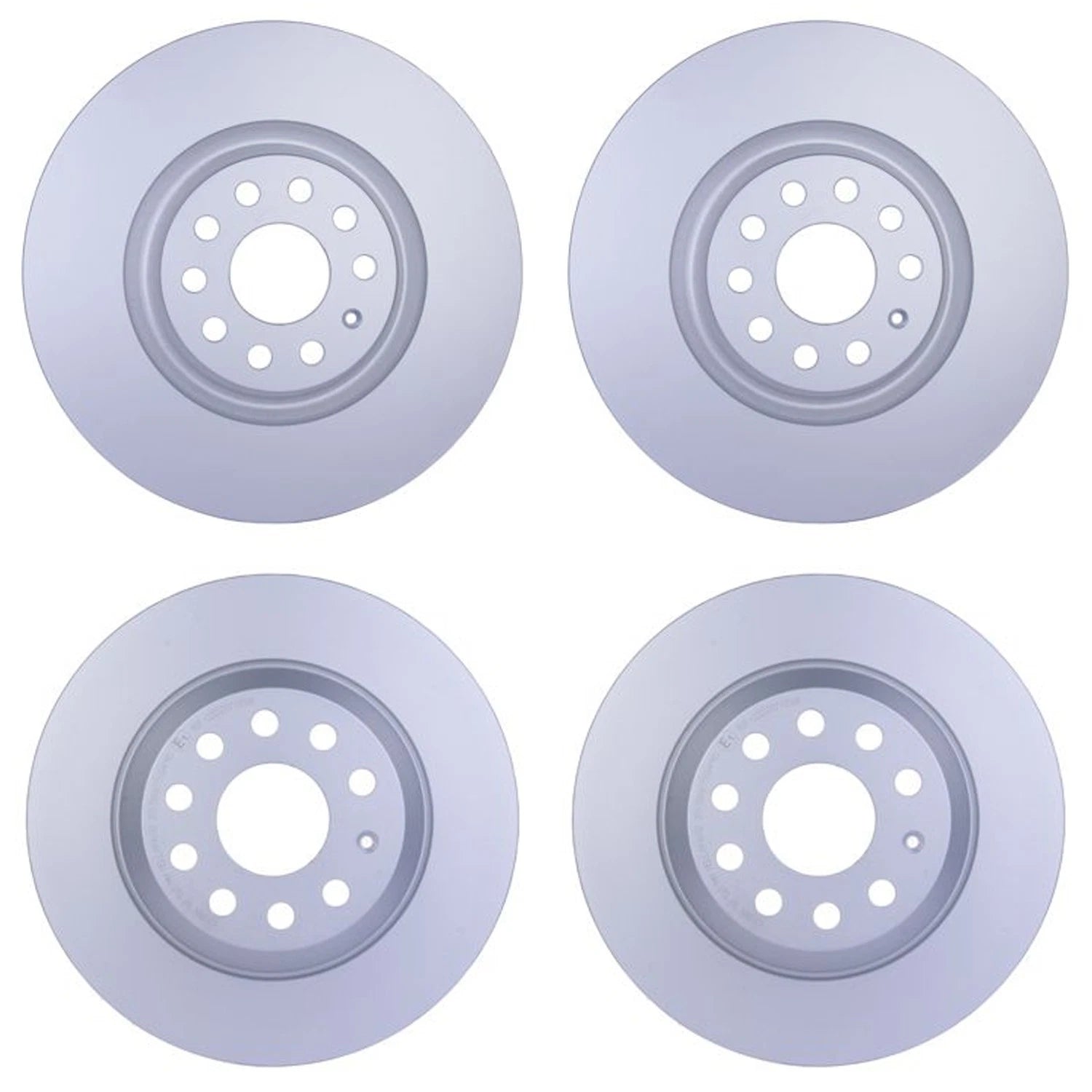 Set of 2 Hella Front 340mm Vented & Rear 300mm Solid Brake Rotors for Jetta Q3 Tiguan (2010–2023)