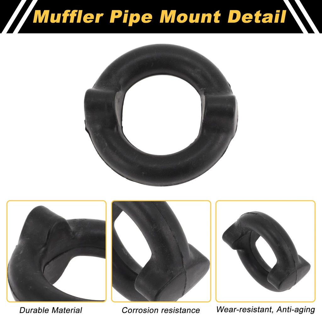 Muffler Exhaust Hanger for Toyota Corolla (2003–2008) No. 35711 Black 1 Pc