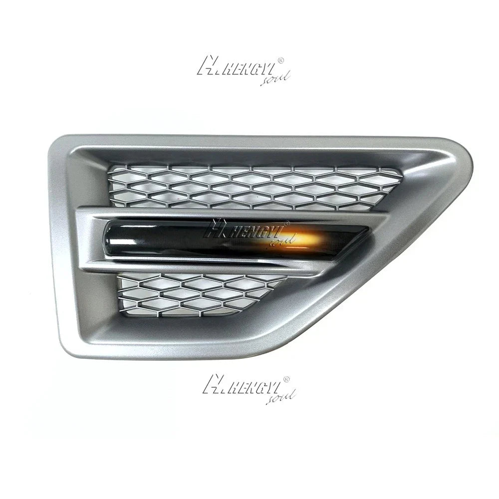 Dynamic Side Marker Light + Silver Vent Cover for Freelander 2 (2006–2016)