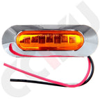 10x Amber 12-24V 4 LED Clearance Side Marker Lights for Car Truck Trailer